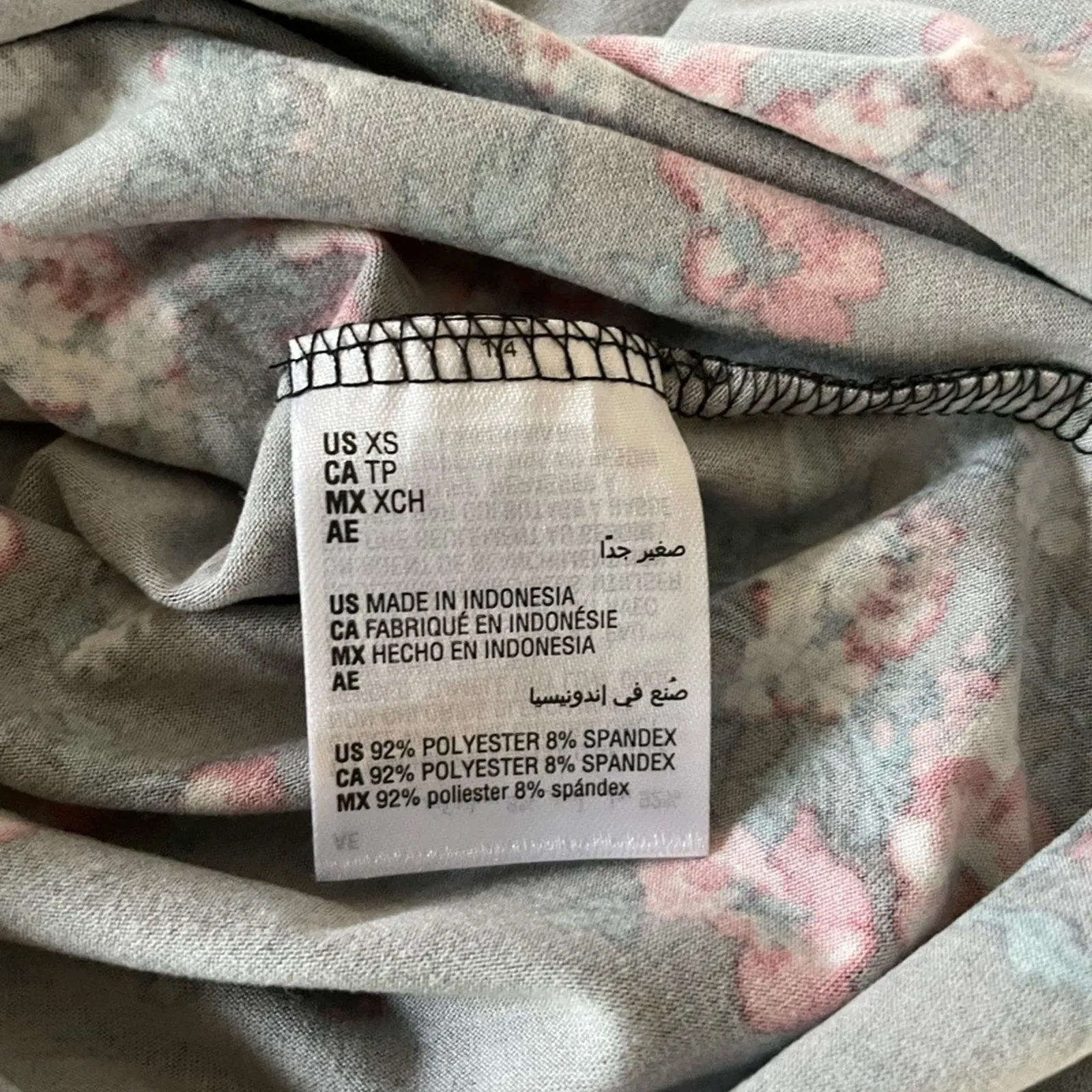 Charter Club Intimates Womens XS Black Floral Print Pajama Sleep Shirt Nightgown - Image 7