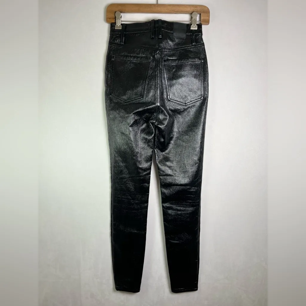 We The Free by Free People Women’s Faux Leather High Rise Skinny Jeans Size 25 - Image 7