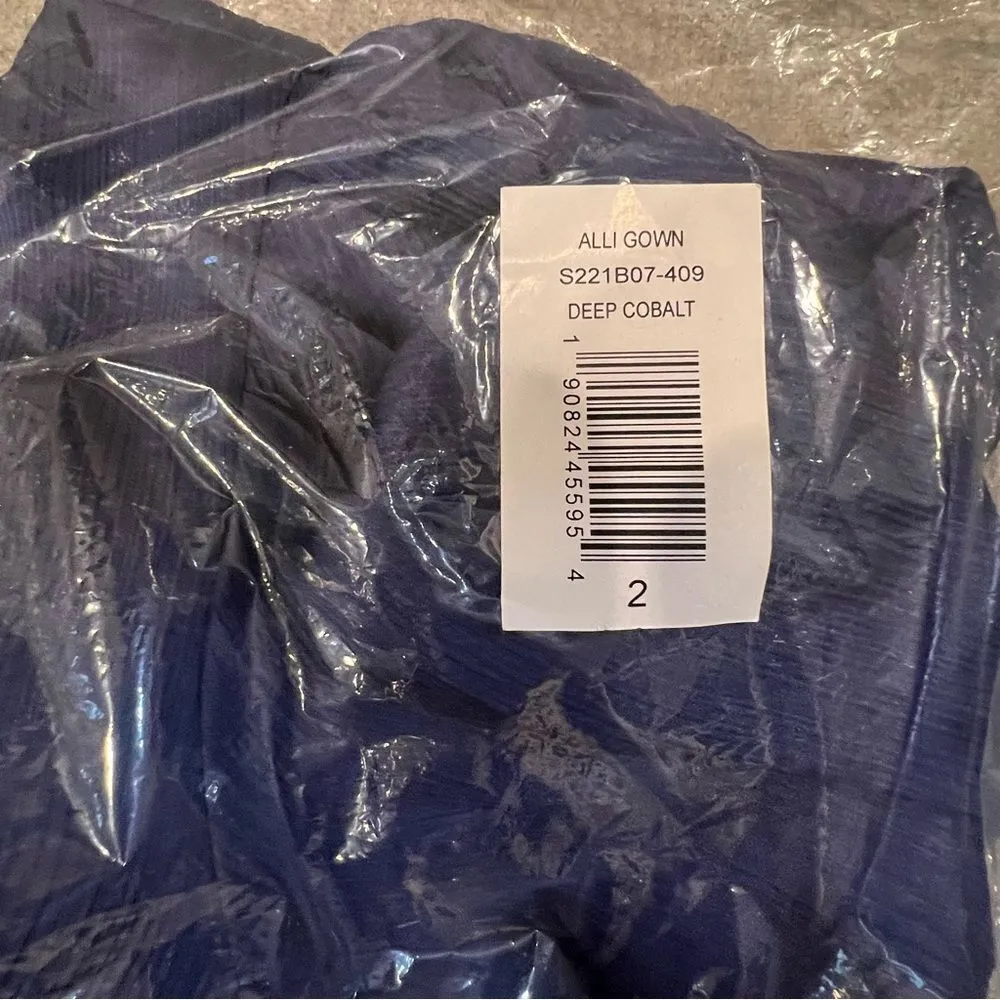 NWT Sachin + Babi Alli gown with puff sleeves in Cobalt blue women's size 2 - Image 5