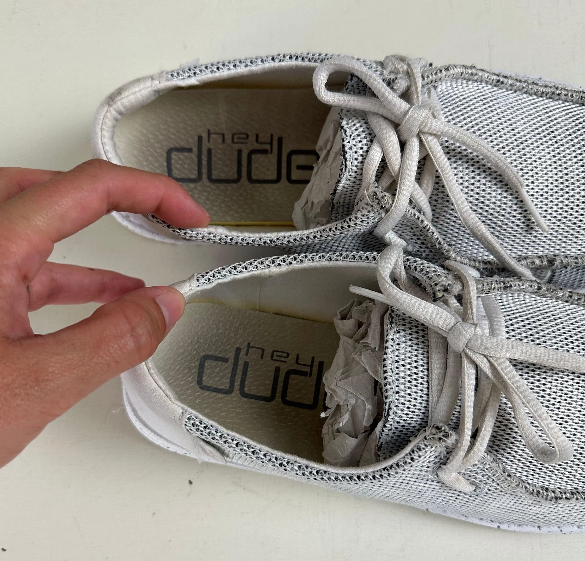 Hey Dude - Wendy Sox Stone White Sneaker - Image 6