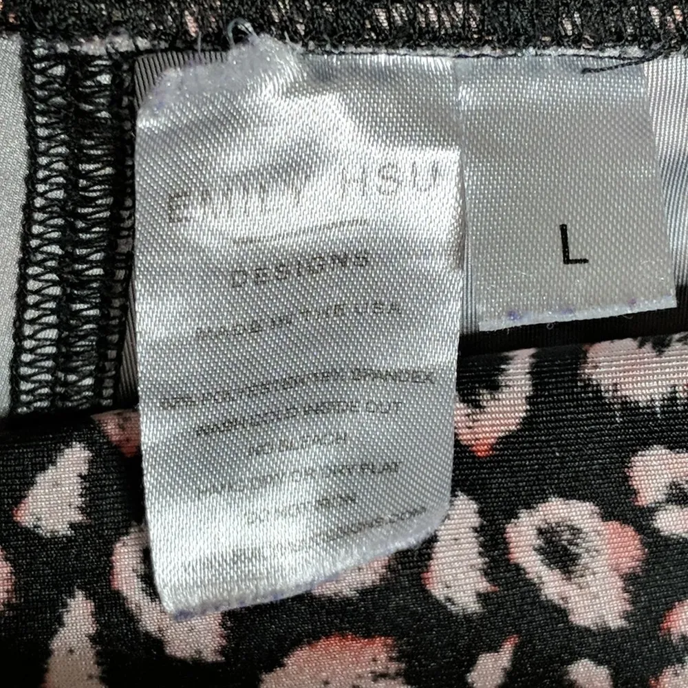 Emily Hsu Leopard Print Leggings Pink Yoga Barre Workout Outdoor L Size L - Image 6