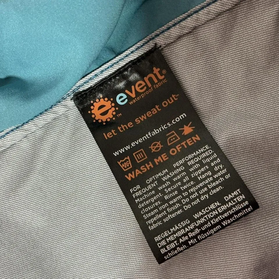 REI eVent Waterproof Breathable Jacket Women's Small Blue Outdoor Active‎ - Image 5