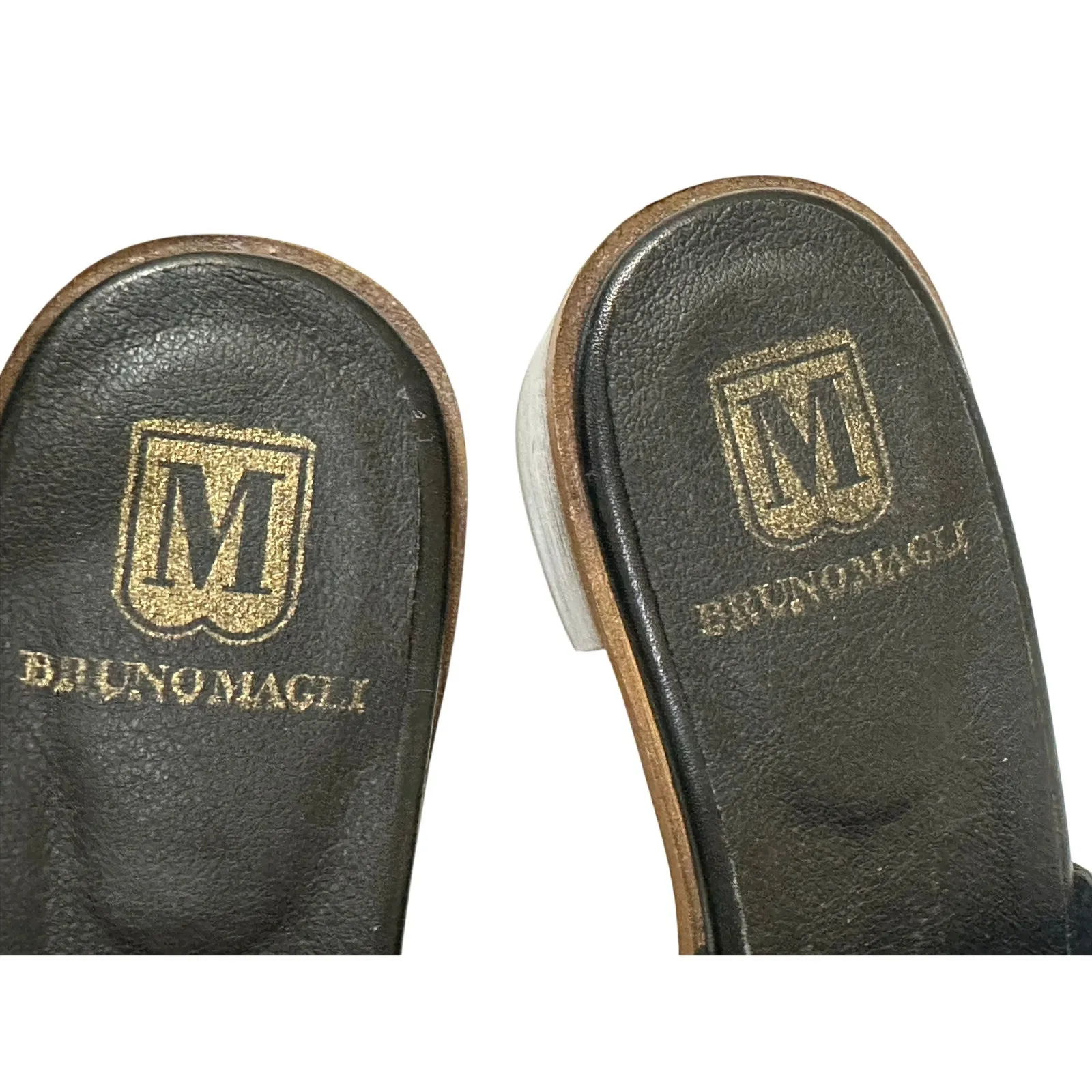 Bruno Magli Block Heel Sandals Black Size 9.5 - Image 9