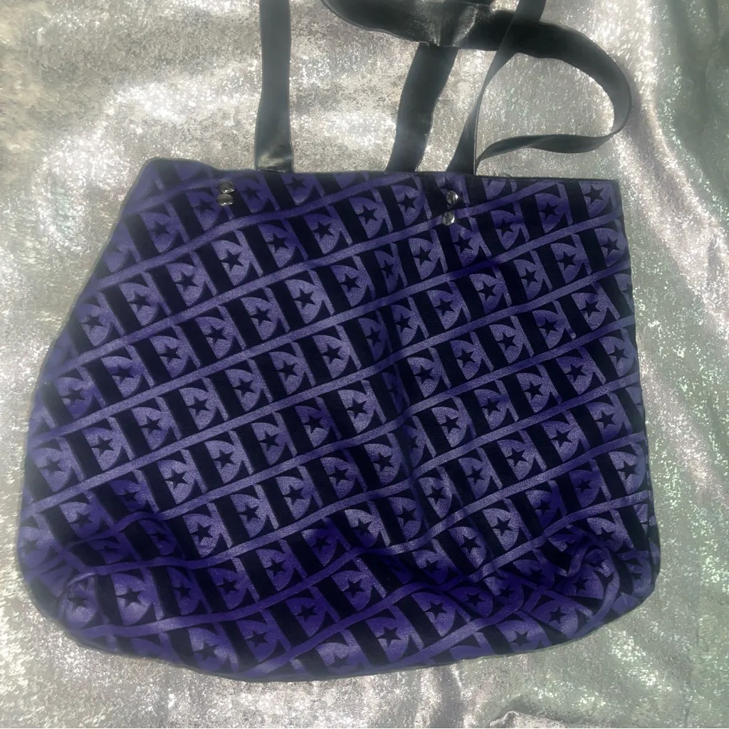 ELTON JOHN Canvas Tote bag Farewell Yellow Brick Road Tour reversible Black - Image 5