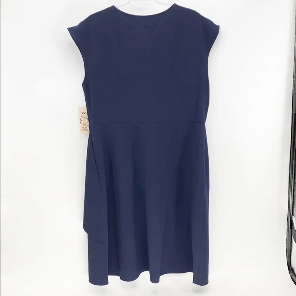 Nanette Lepore dark navy dress graduation wedding special occasion sz 16 - Image 2