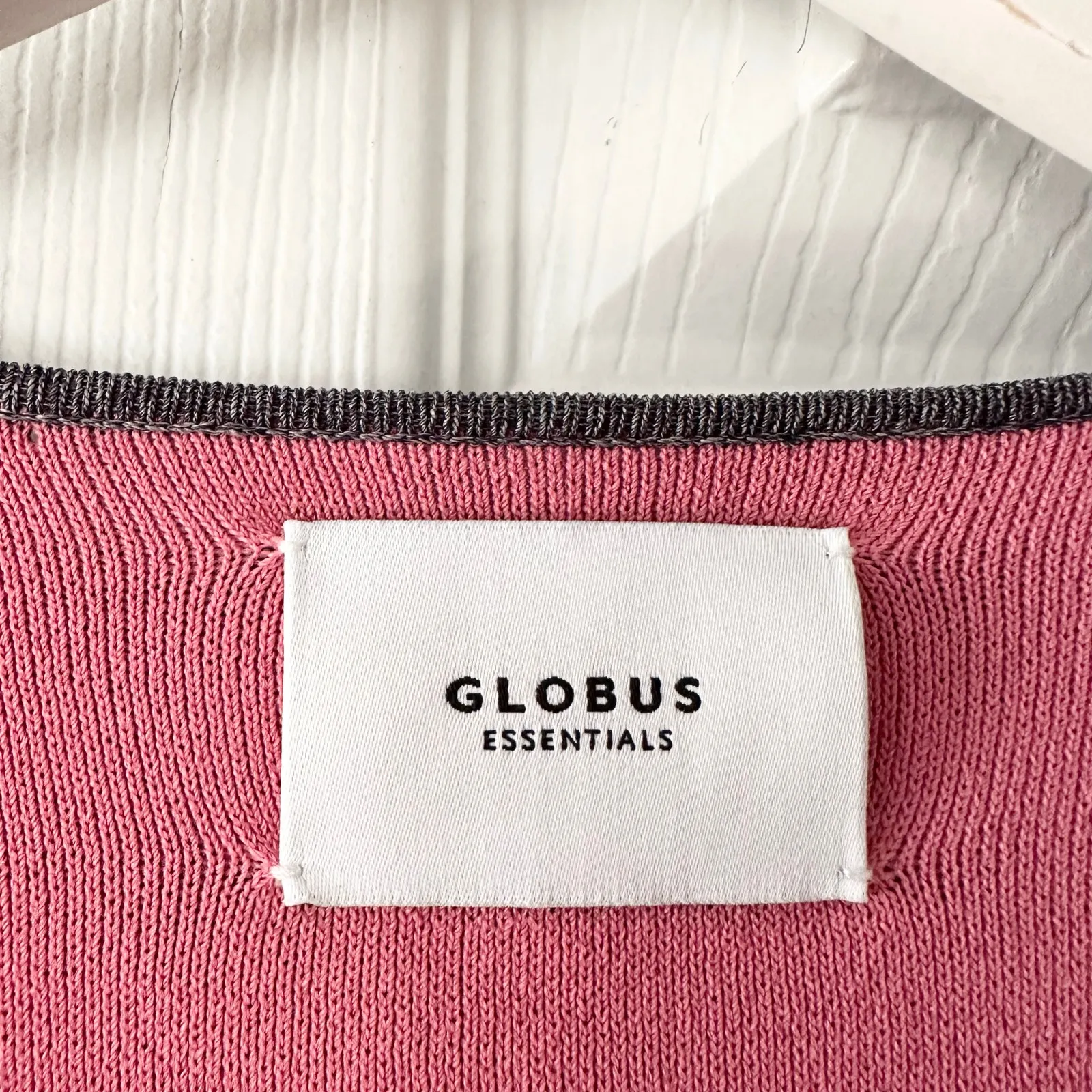 Globus Essentials Grey Pink Colorblock Open Lagenlook Longline Cardigan Medium Gray - Image 6