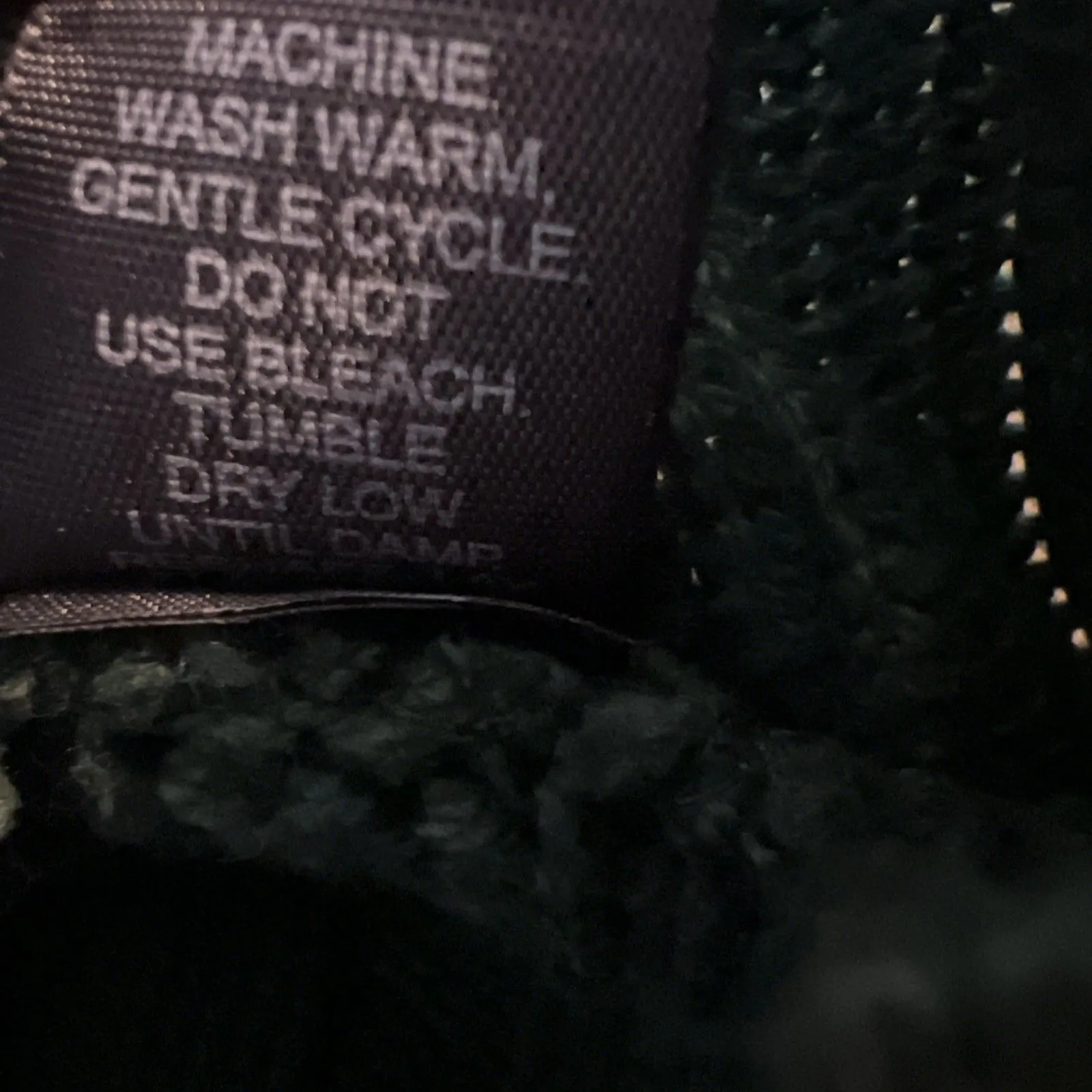 Moda International Cable Knit Sweater Large Chunky Cropped Boxy Mock Neck Green - Image 5