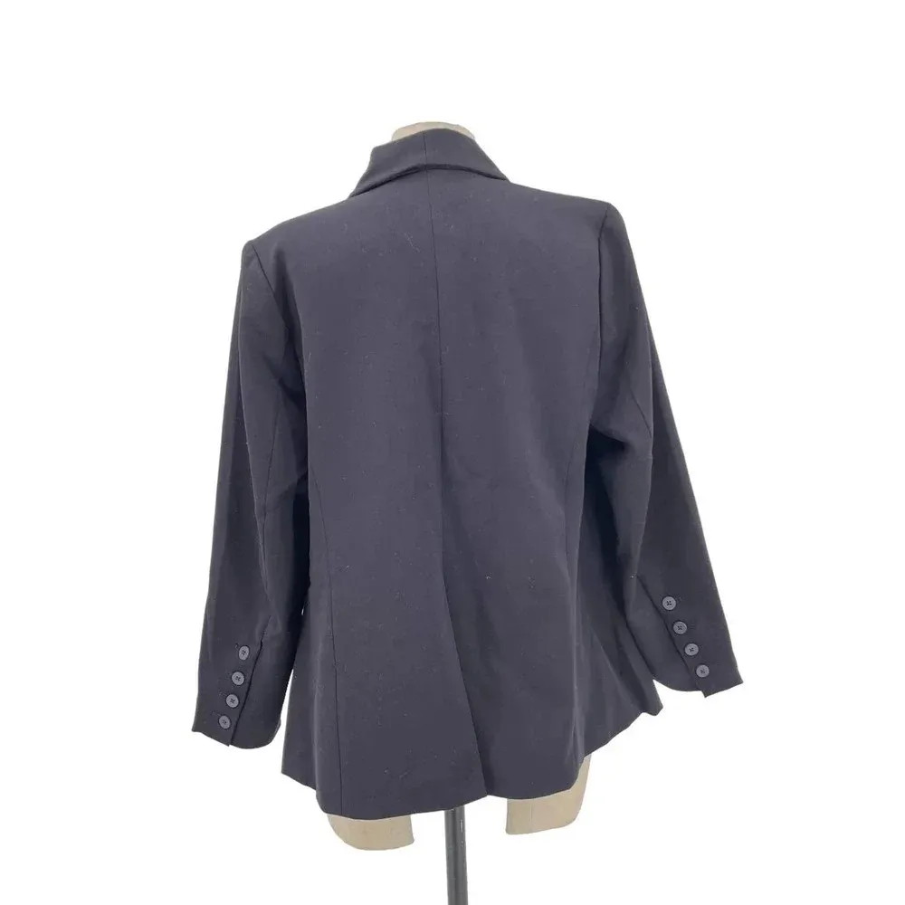Universal Standard Petite Eco Rio Blazer Jacket Black Size XSP / 10-12P - Image 7