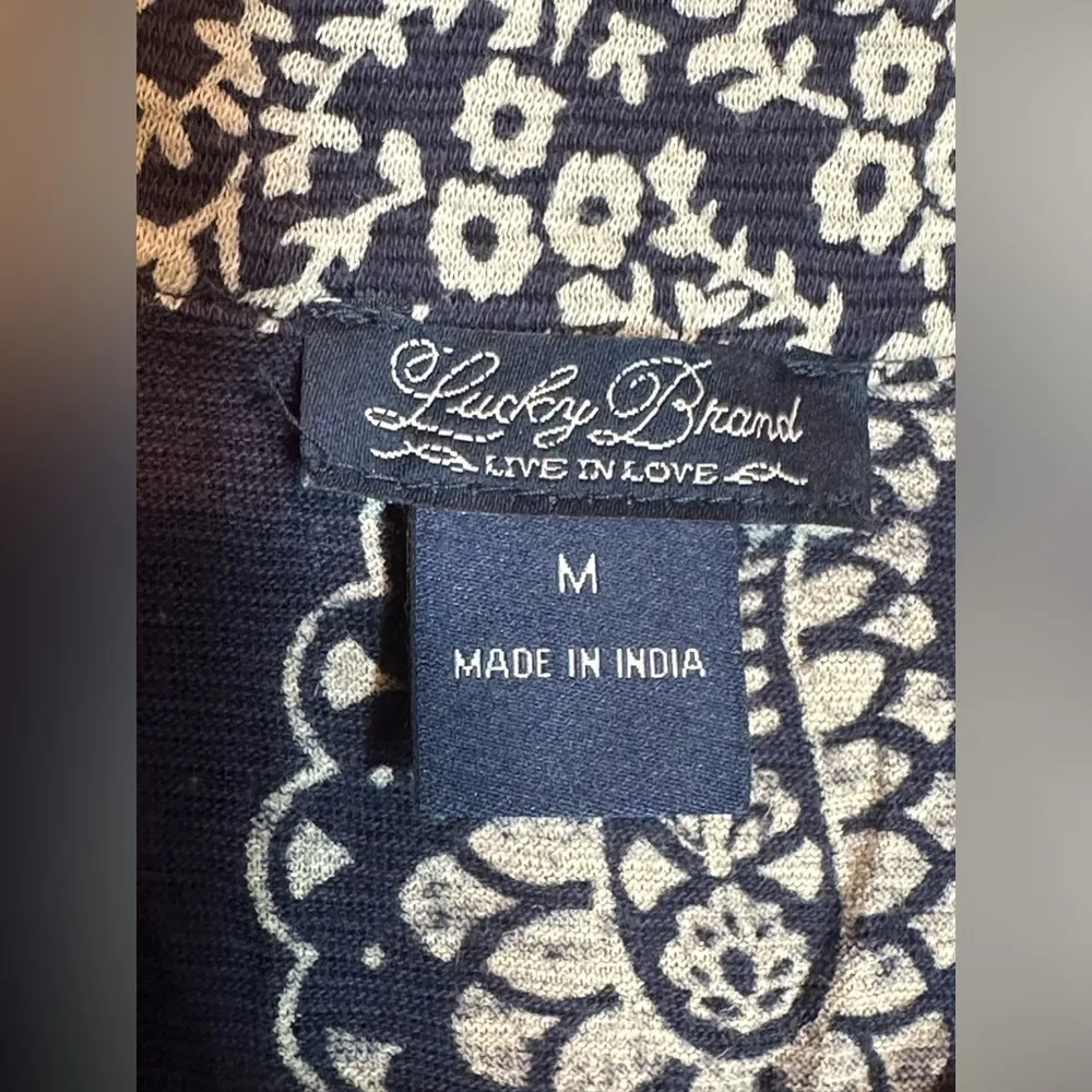 blouse (M) paisley blue - Image 3