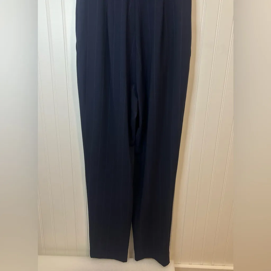 ANTONIO MELANI Dark Blue Striped Jumpsuit - Image 16