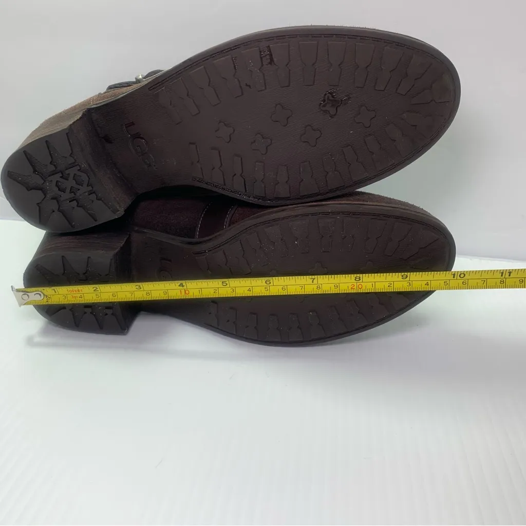 UGG W Wright Belted 1014184 Brown Suede Women's Size US‎ 8 - Image 13