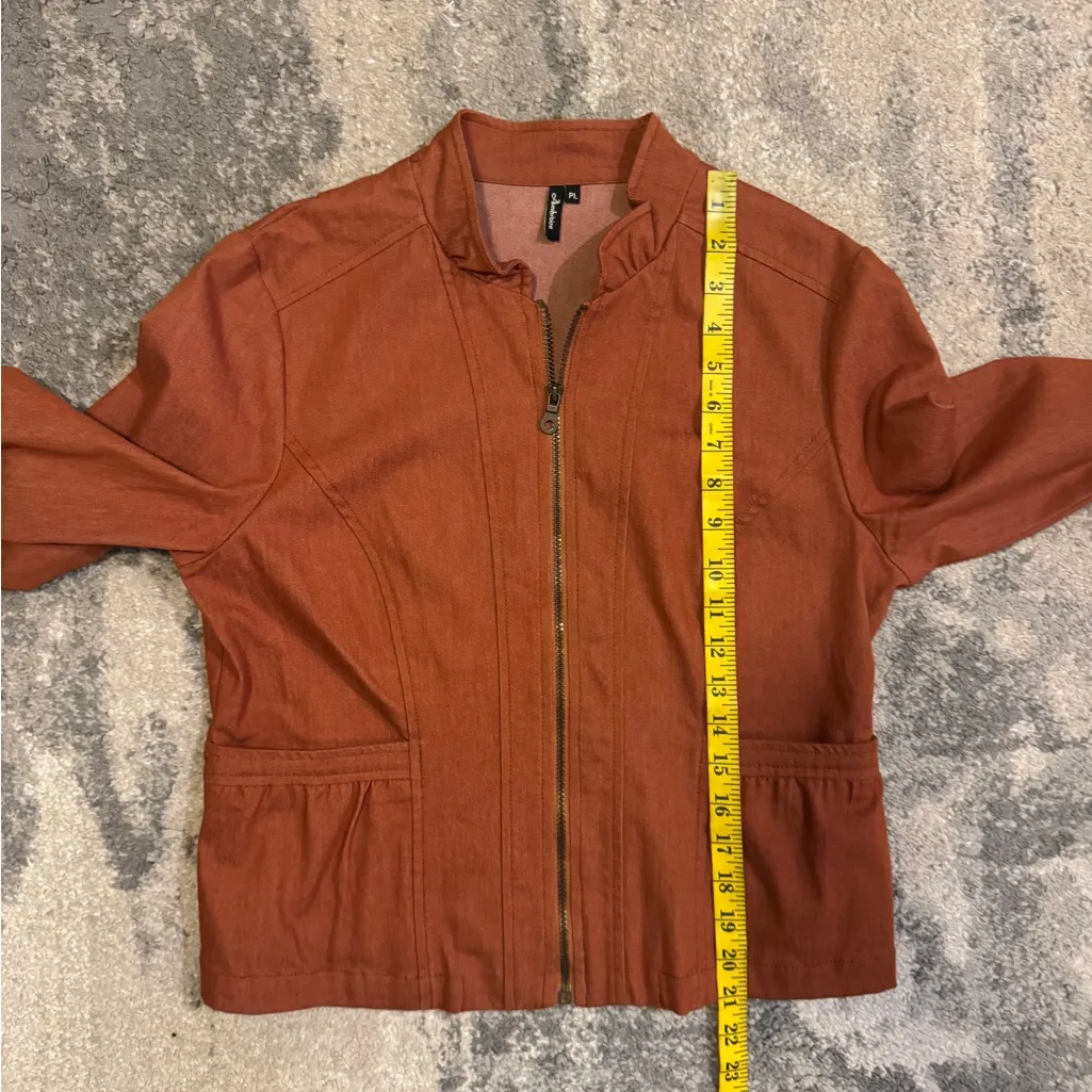 Ambition Petite Women's Rust Utility Jacket Orange Size undefined - Image 6