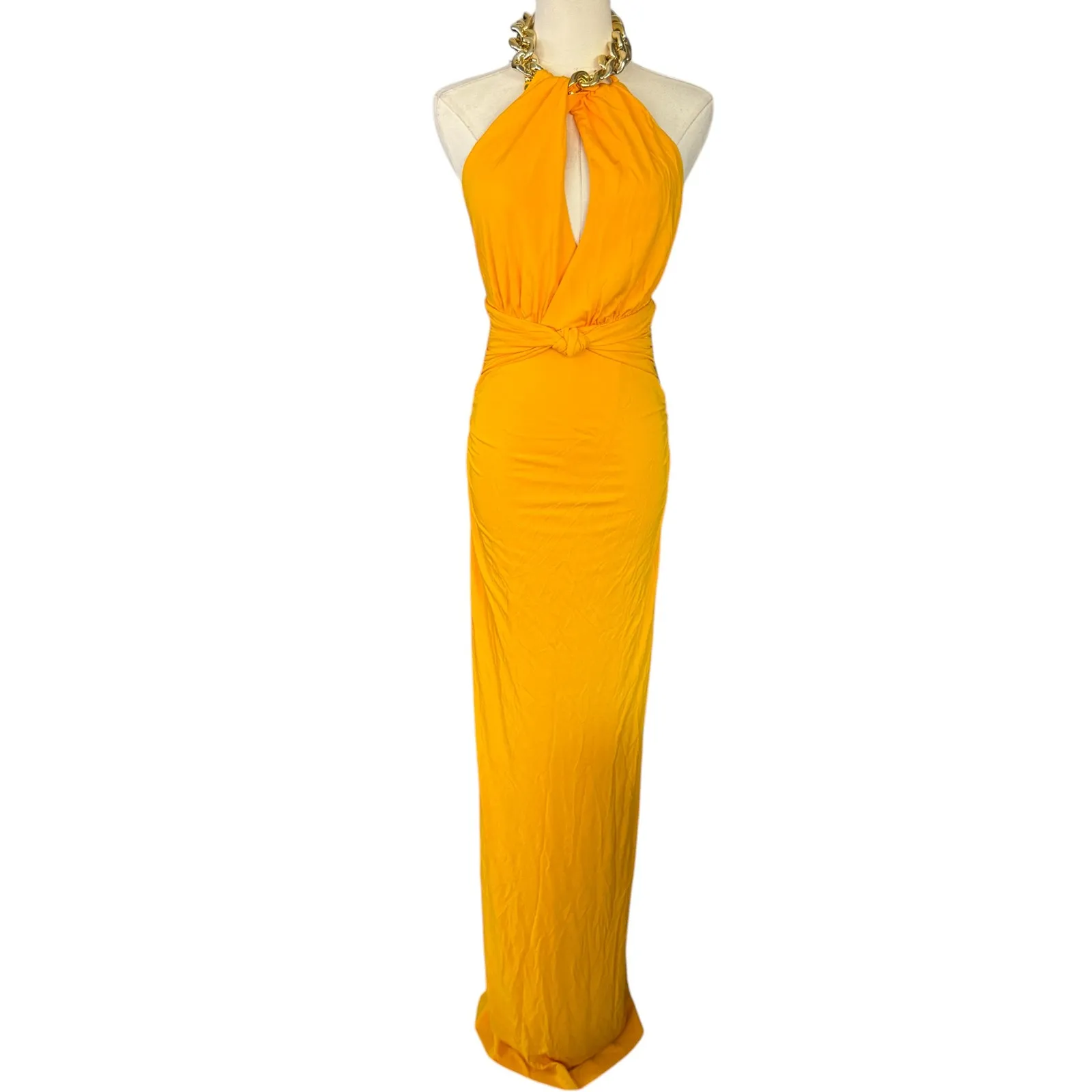 Rebecca‎ Vallance Phoenix Dress Gown Marigold Size US 2 NWT Orange - Image 4