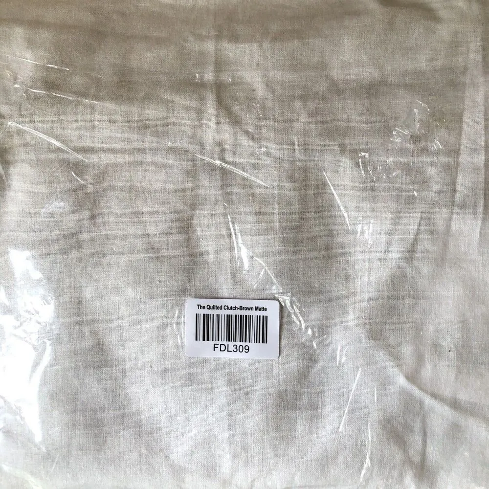 Fawn Design NWT Chic Functional Quilted Clutch Crossbody Handbag Brown Matte - Image 15