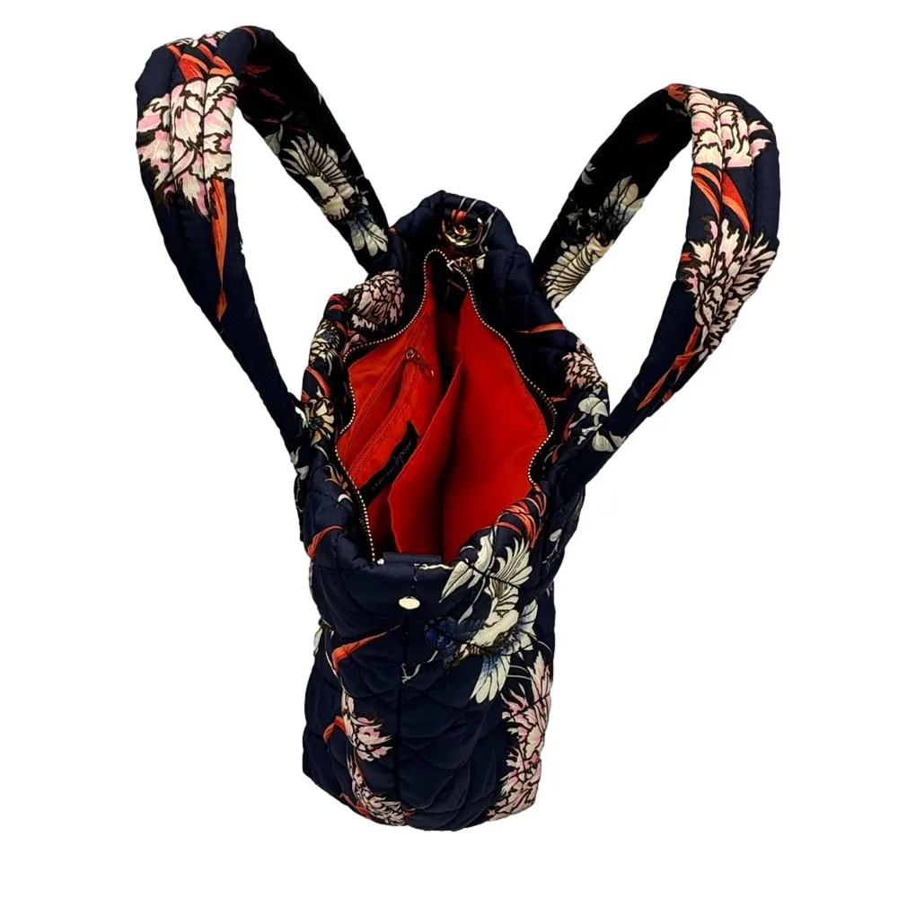 Nanette Lepore Women's Printed Washable Mini Tote Bag Navy Floral - Image 2