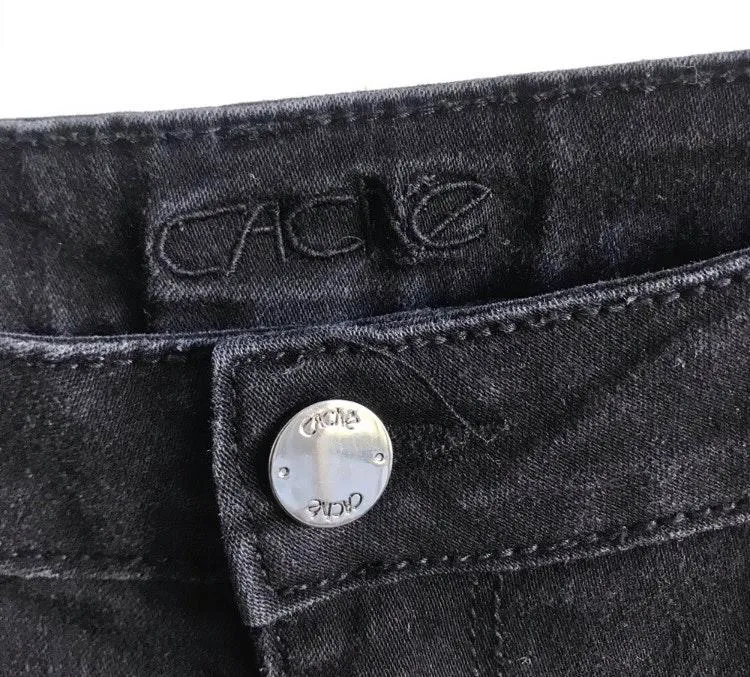 Cache Black Mid Rise Stretch Skinny Jeans - Image 5