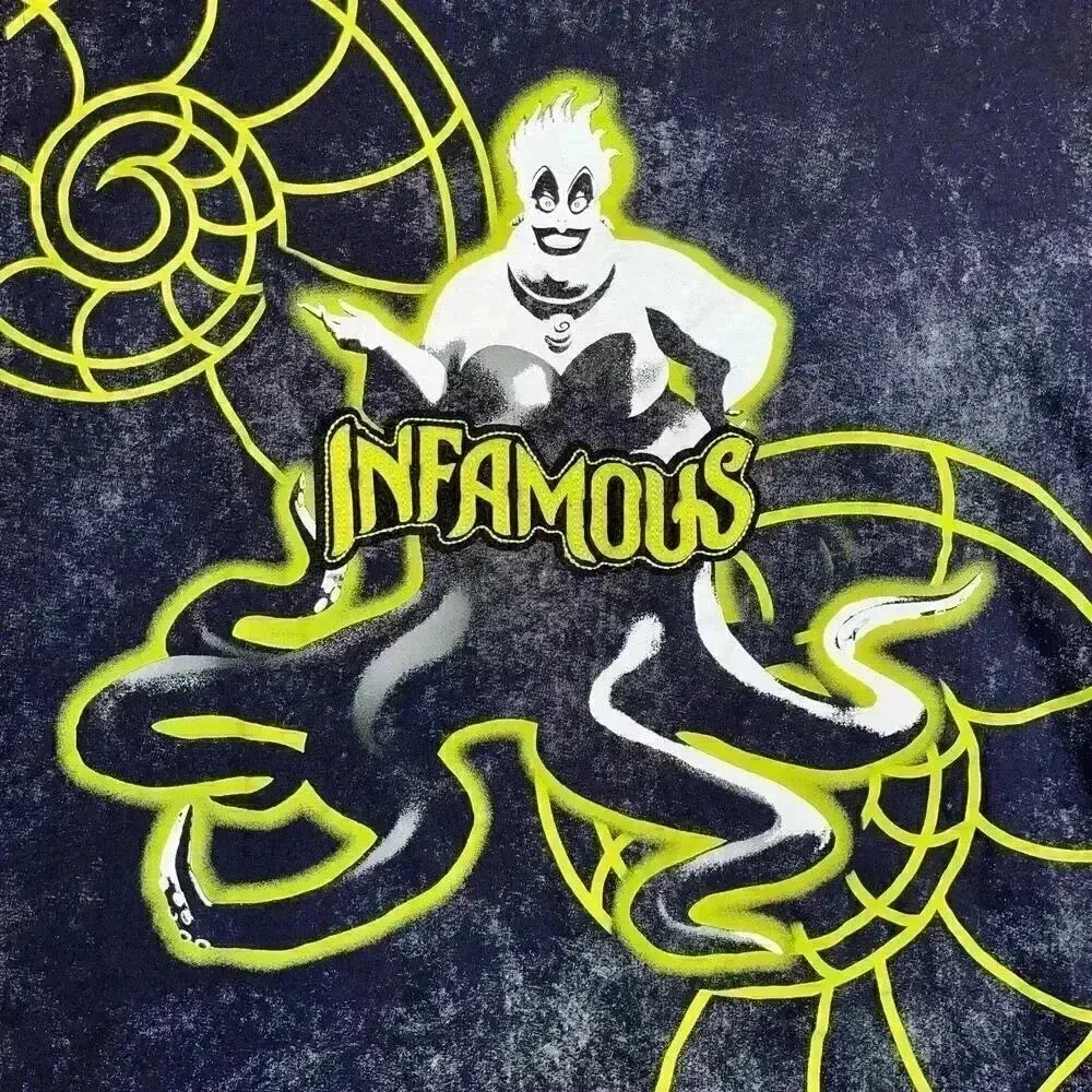 Disney The Little Mermaid Ursula Infamous‎ Cropped Cotton Graphic Tank Top 1X - Image 4