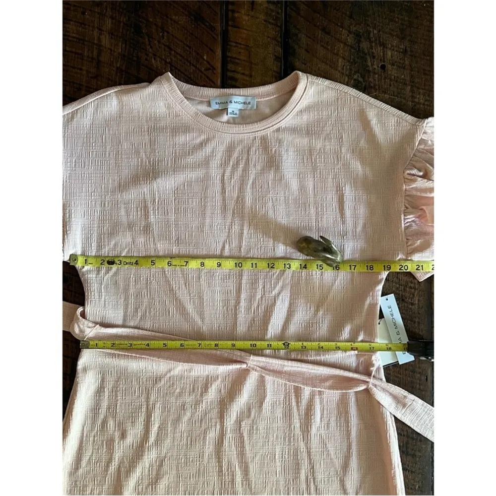 Emma and Michele pale pink dress with ruffle hem size medium - Image 12