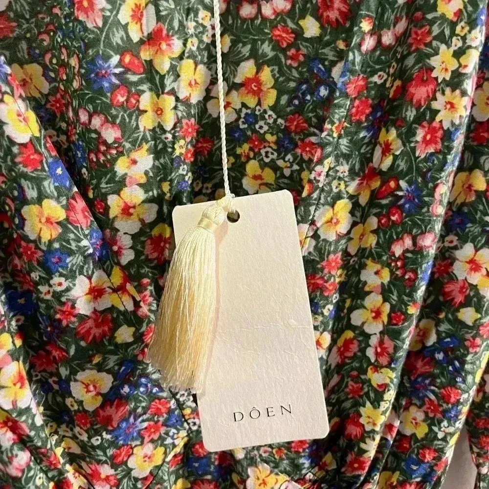 NWT DÔEN Doen Charleston Dress Green Valley Floral XS - Image 6