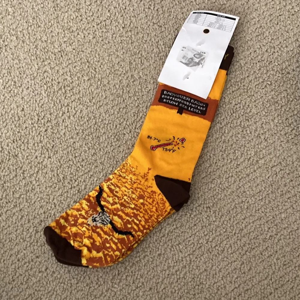 Death Valley National Park Parks Project Yellow Socks Women’s Shoe Size 6-9 NWT - Image 4