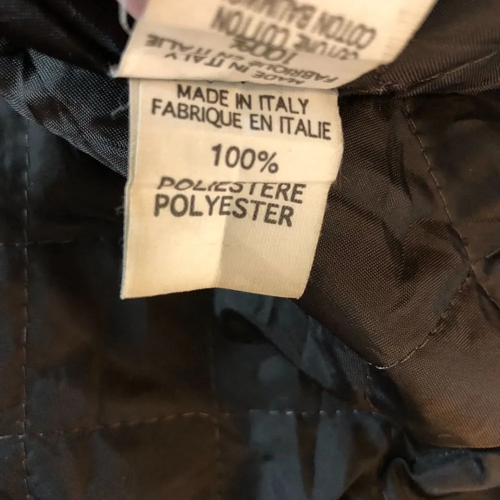 Jonny Womens Denim Jacket Quilted Lining Vintage Retro Trucker Made in Italy L Blue Size L - Image 6