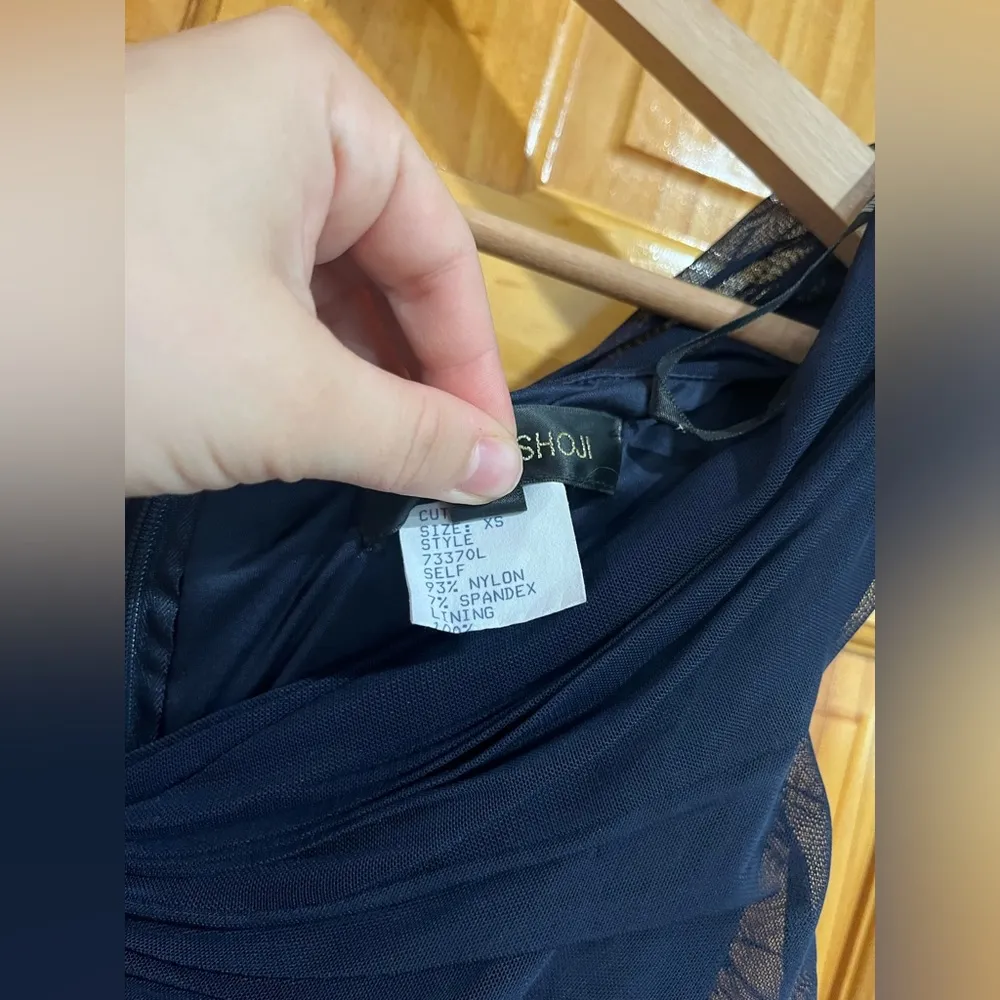 Women’s Tadashi Shoji Off Shoulder Twist Mermaid Evening Gown Indigo Size XS - Image 8