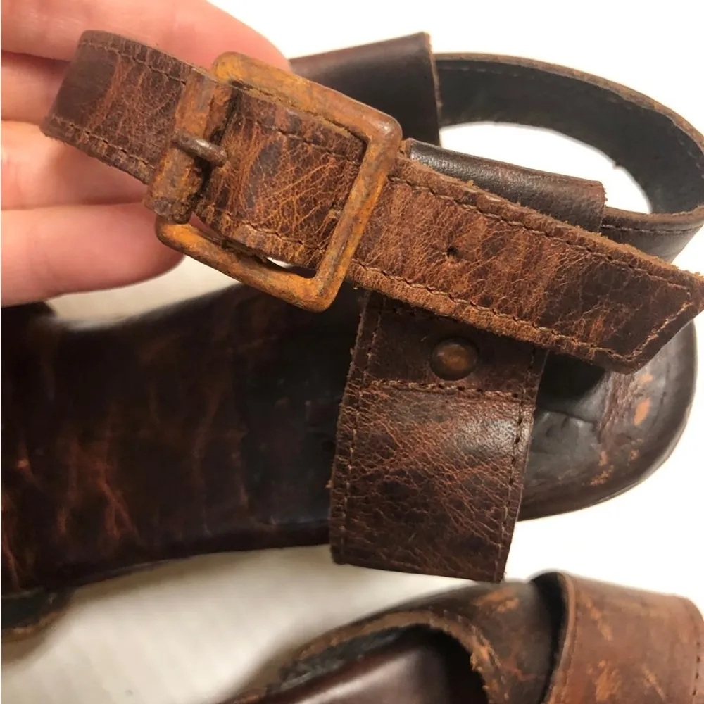 FREEBIRD By Steven Cape Platform Sandals Brown Size 9 - Image 9