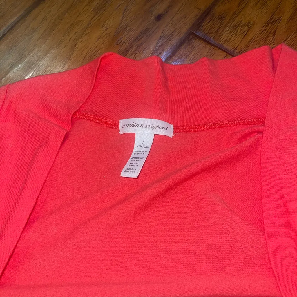 Pink Y2K Shrug Cardigan Ambiance Apparel size L - Image 7