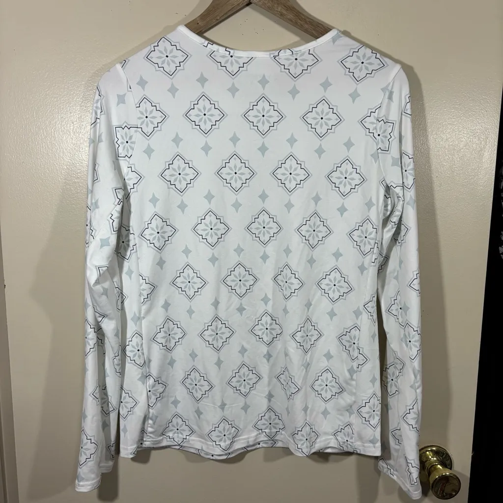 Hang Ten Women’s UV Sun Protection Long Sleeve Shirt W/ Zip Pocket Medium NEW - Image 6