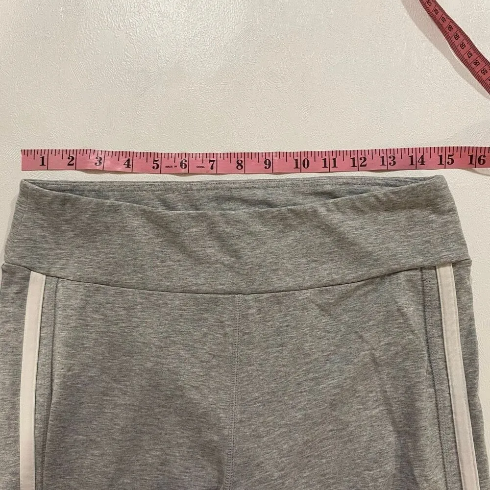 New Balance Gray Stripe Active Leggings Size L - Image 5
