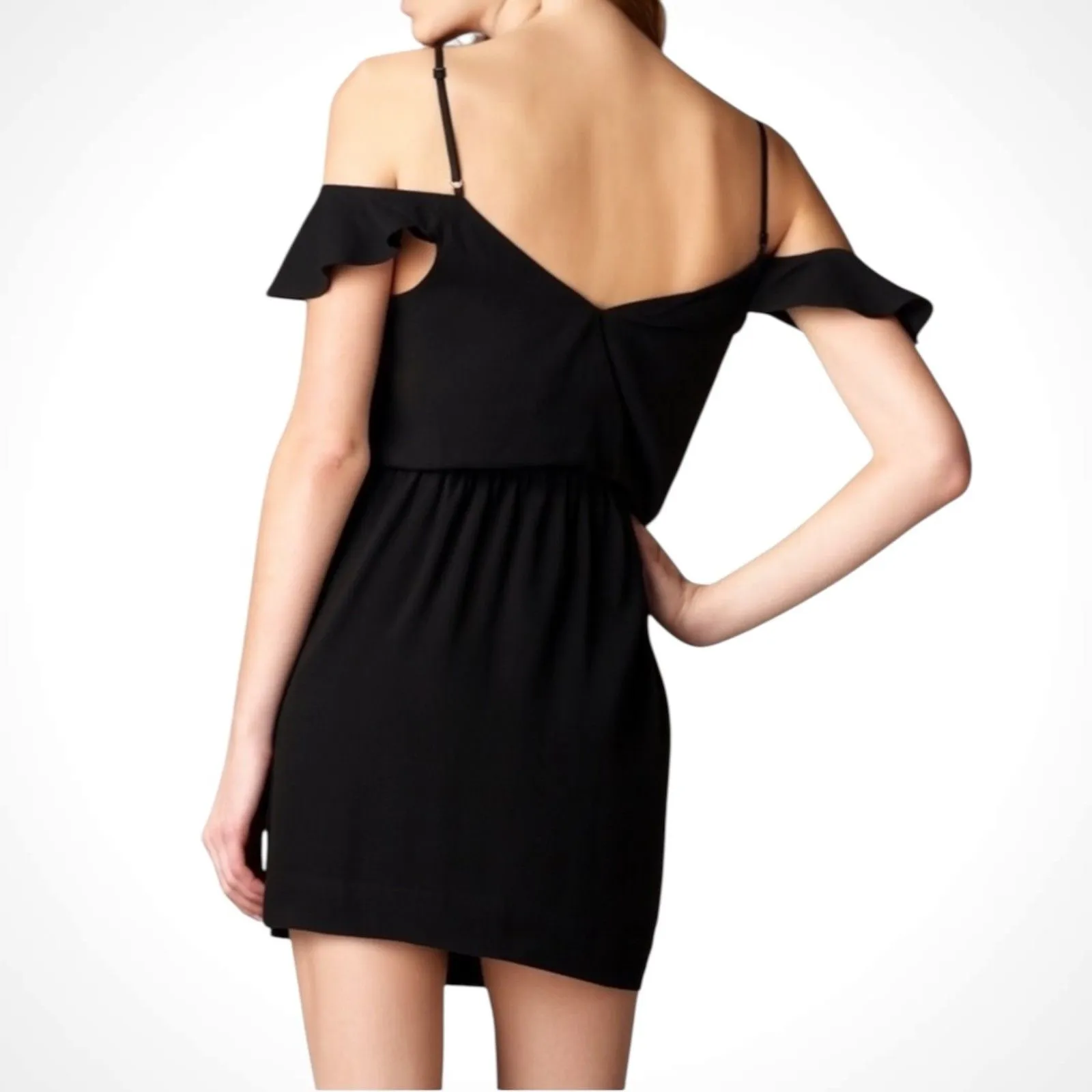 Joie Sari 100% Silk Flutter Sleeve Dress - Image 2