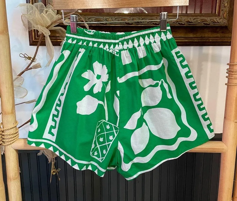 Sabo Skirt Seona 100% Cotton Shorts Lemoni Green - Sz XXS 💛🎀 - Image 6