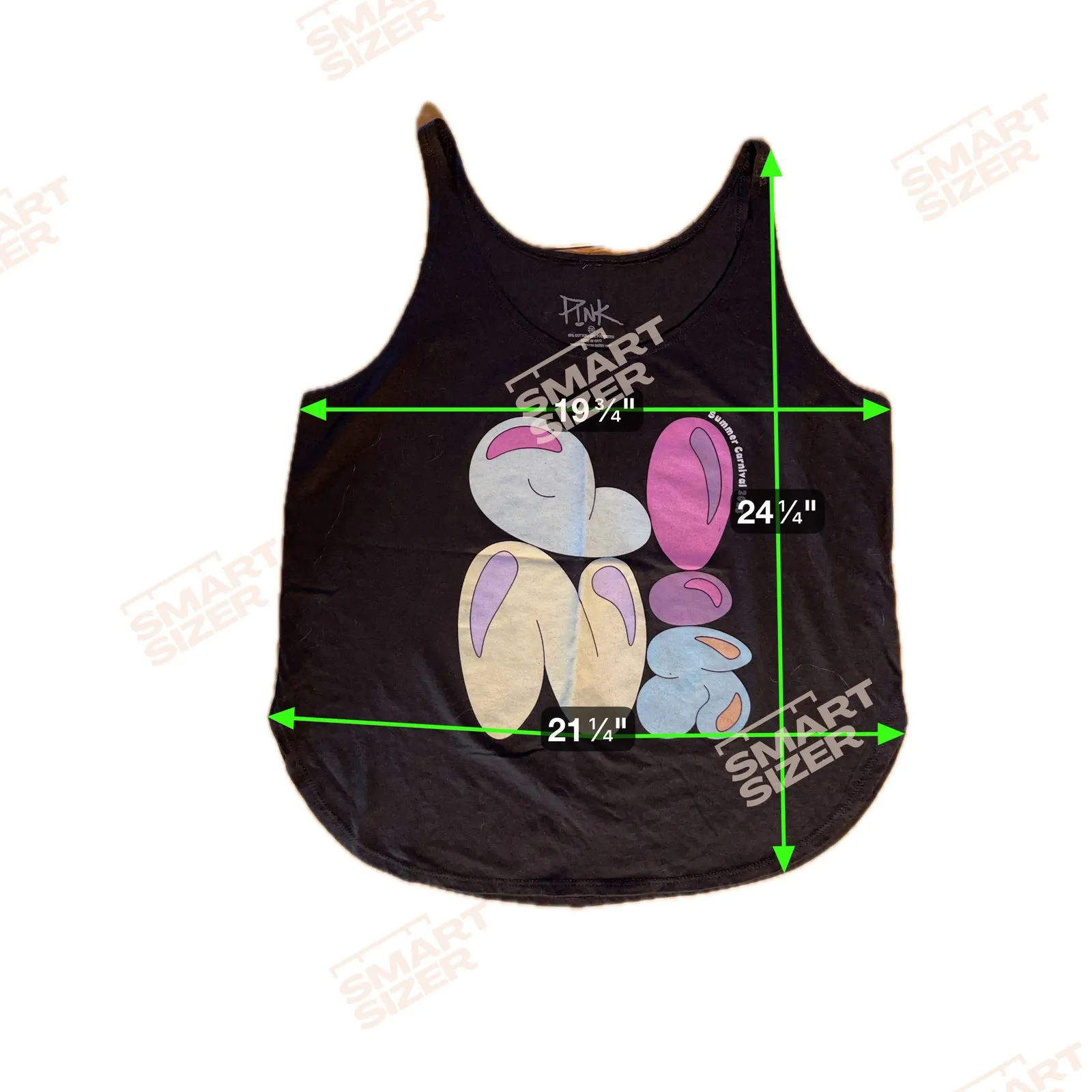 Women's Pink! Carnival Tour 2023 Graphic‎ Print tank XXL - Image 4