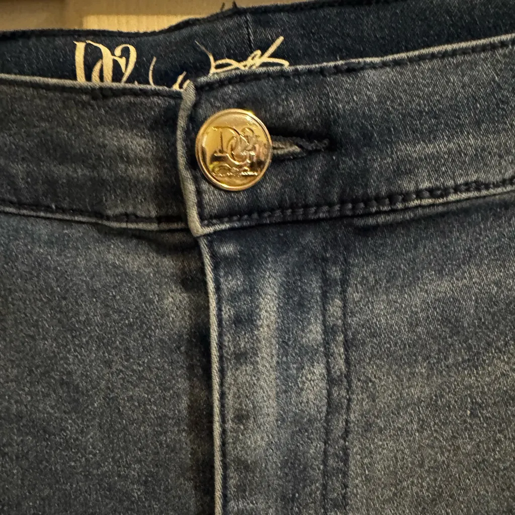 Diane Gilman DG2 Stretch Up-Lifter Light Wash Boot Cut Jeans Plus 22W Petite - Image 3