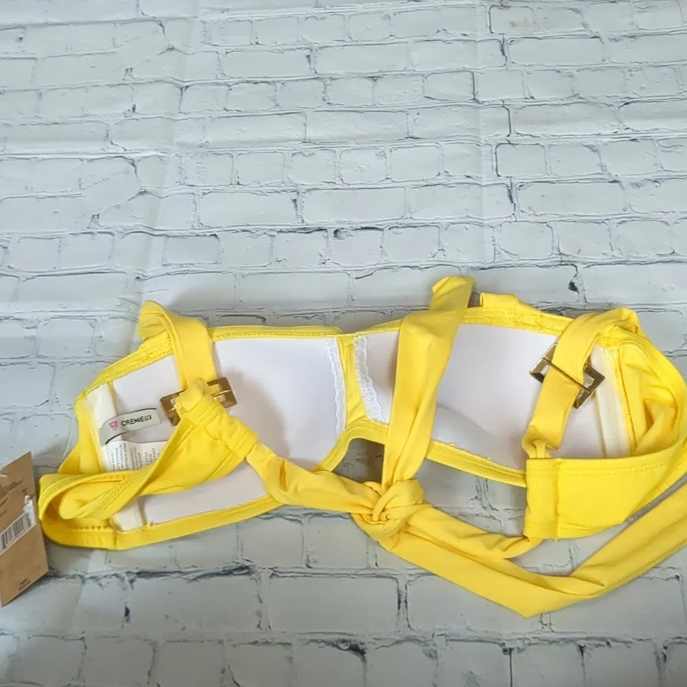 Cremieux sunshine solids wide strap bandeau swim top size medium - Image 2