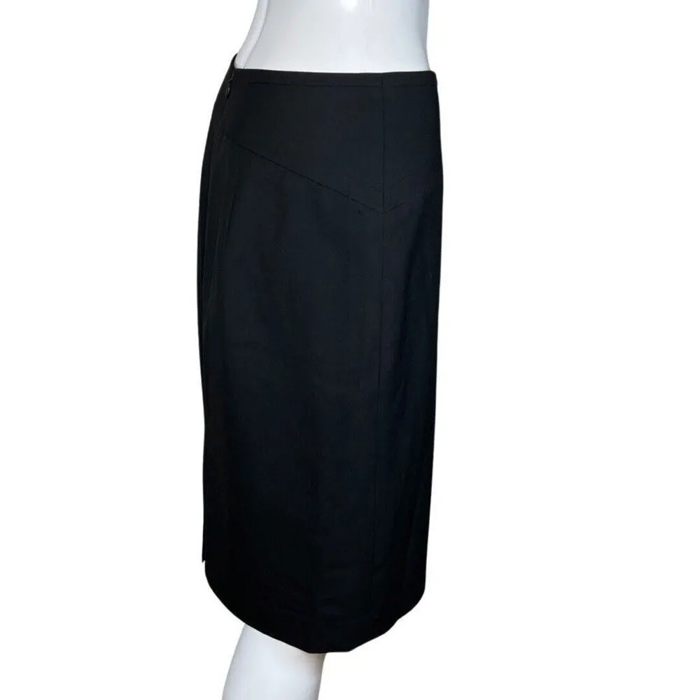 The Limited Skirt Women 2 Black Pencil Straight Career Office Neutral Minimalist - Image 2