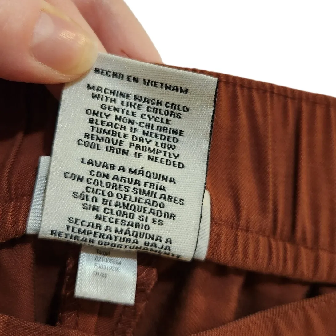 Ava & Viv Brown Elastic Waist Classic High Rise Bermuda Casual Short Size 1X - Image 5