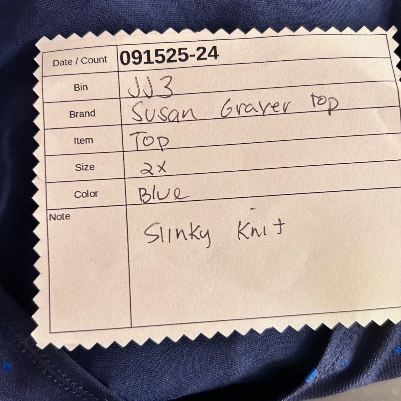 Susan Graver Tunic Top 2X Blue Liquid Knit‎ - Image 7