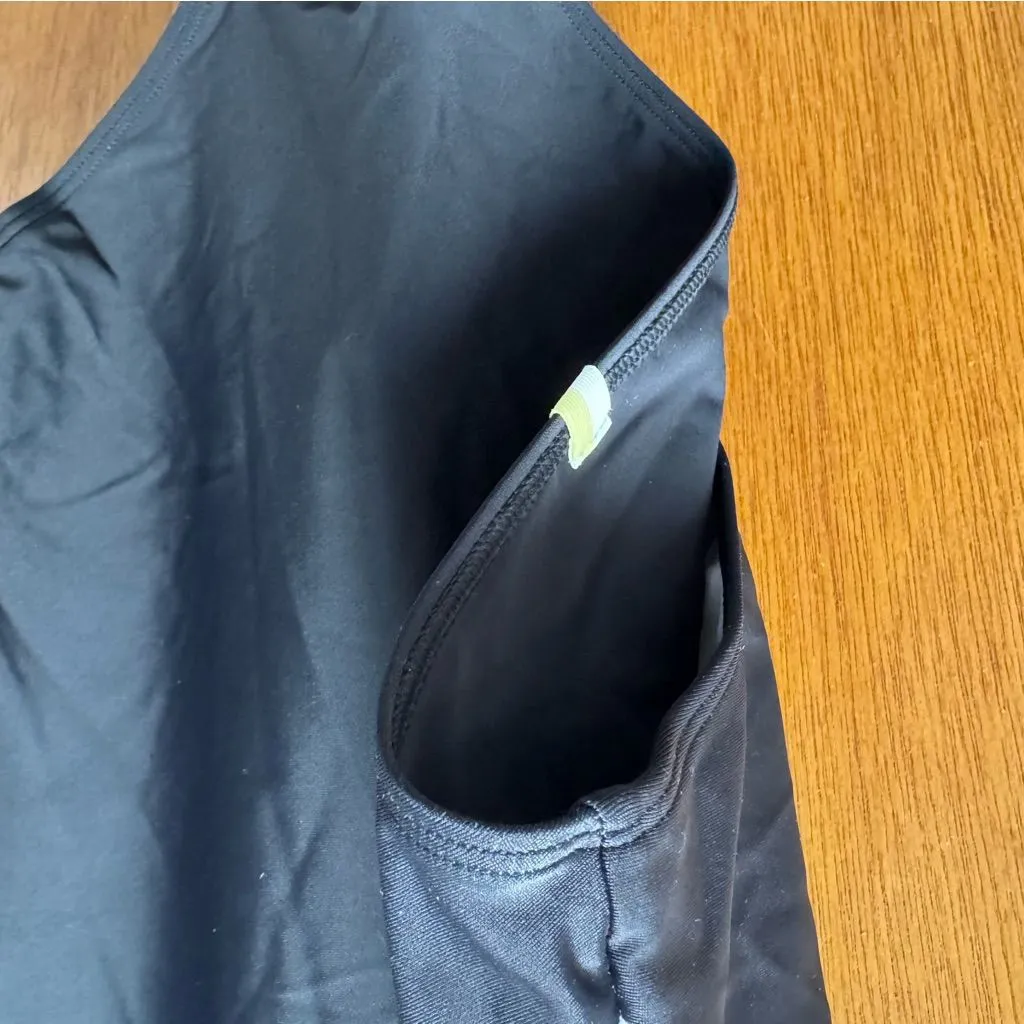 NEW Summersalt The Long Torso Marina One Piece Swimsuit Black White Blue 14 LT - Image 9