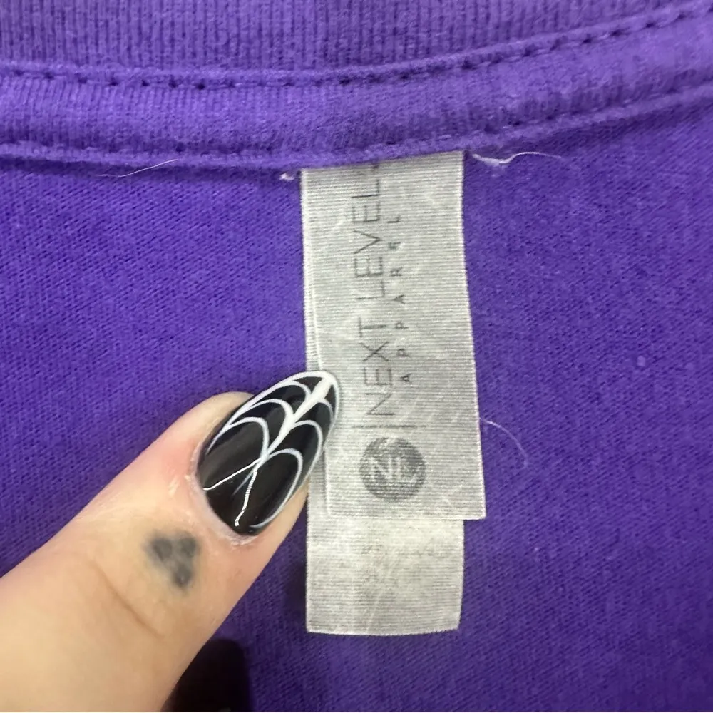 All Star Encore Gymnastics Star Graphic T Shirt Womens Large Purple - Image 4