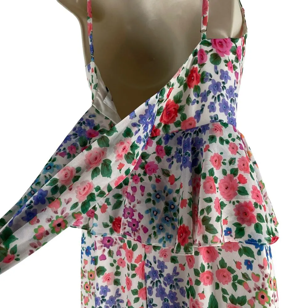 Yumi Kim Kaia Floral Printed Ruffle Maxi Dress Kingston Garden Size 2 - Image 12