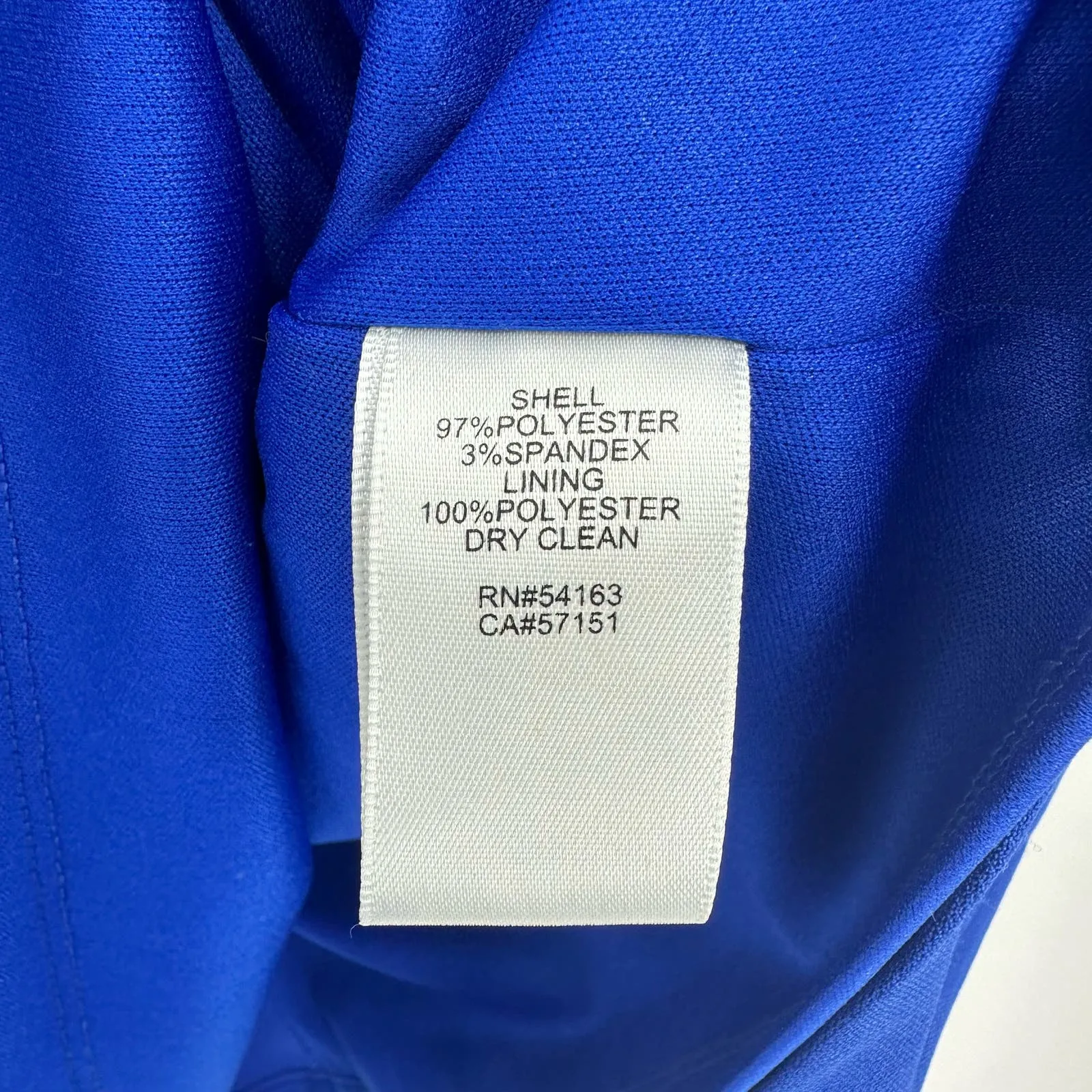 Eliza J size 4 blue sleeveless a line dress cutout neckline zip up‎ rear lined - Image 5