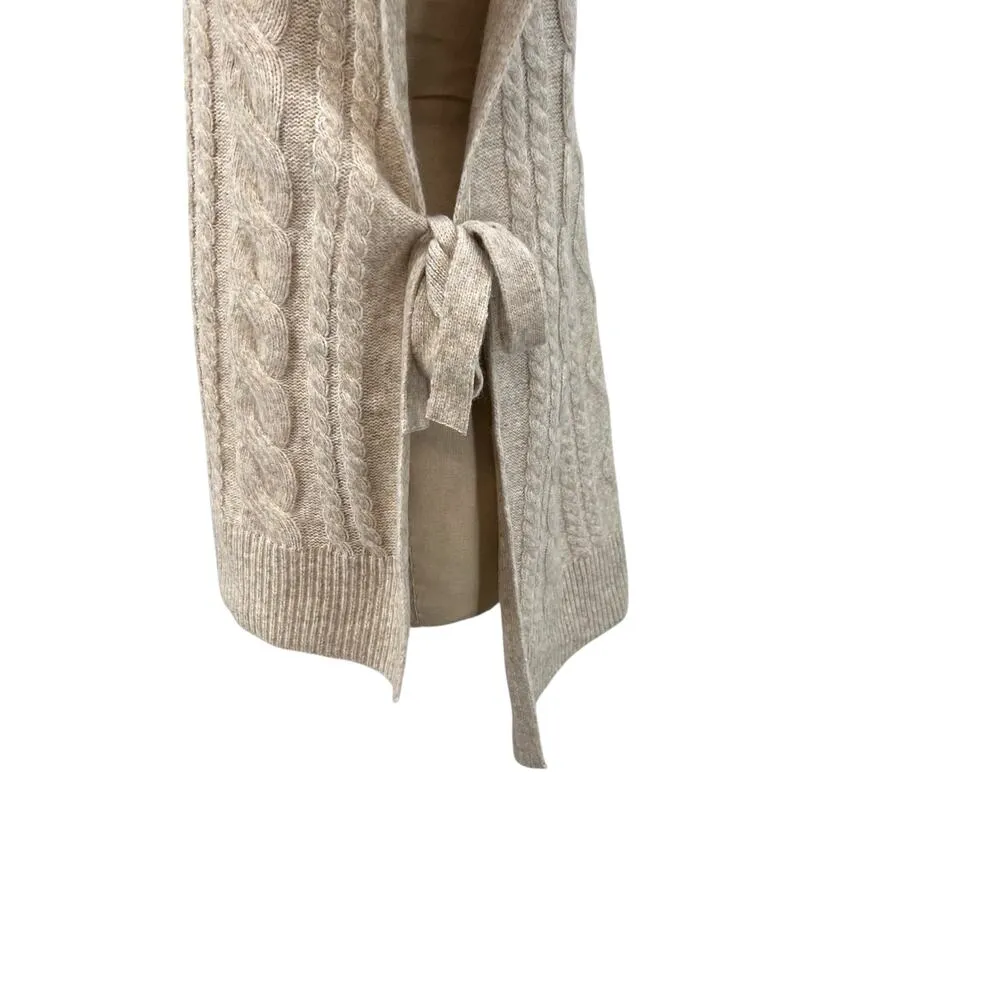 Soft Surroundings Aviemore Sweater Knit Poncho in Heather Oatmeal Size L/XL - Image 10