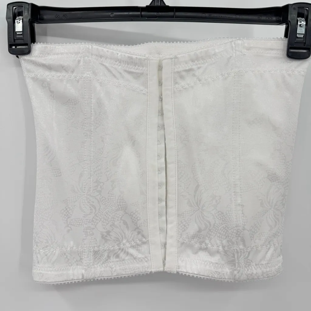 Flexees by Maidenform White Waist Corset Body Shaping Hook & Eye Closure Large - Image 4