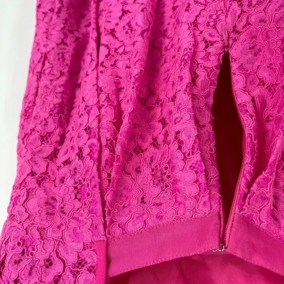 Shoshanna‎ Paris Dress Size 6 Fuchsia Bright Party Babydoll - Image 10