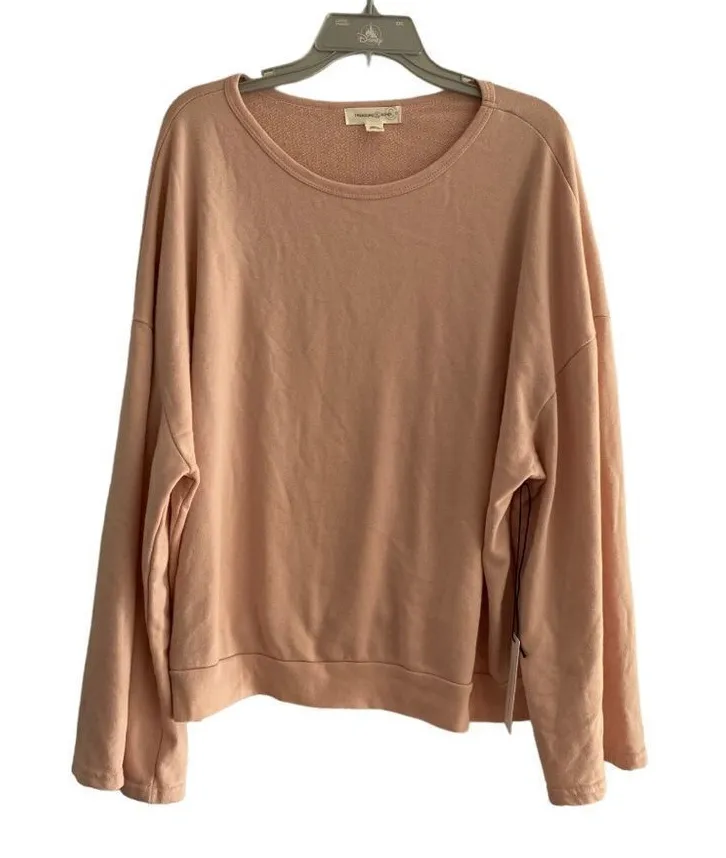 NWT Treasure & Bond pink sweatshirt L 50% cotton - Image 1