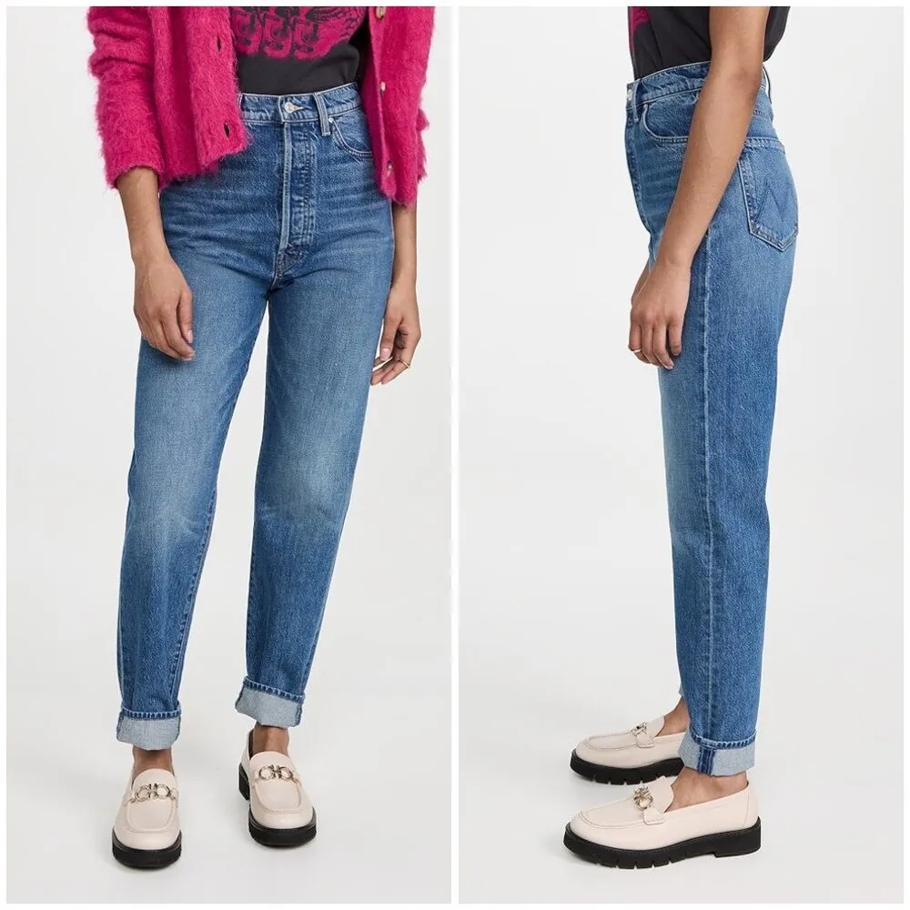 💕MOTHER💕 The Tune Up Hover Cuff Jean ~ Hit The Ground Running 31 NWT Blue - Image 7