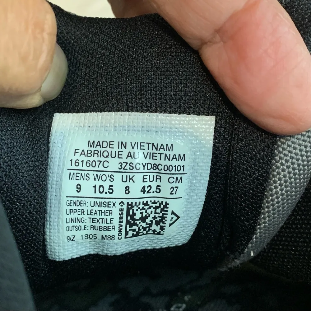 Converse All Star Low Top Gray Unisex Sneakers Men’s 9 / Womens 10.5 - Image 10