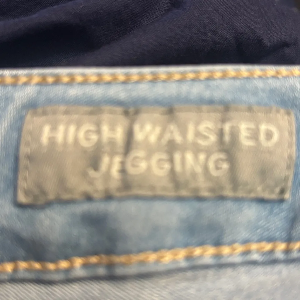 Aeropostale High Waisted Jegging Jean 0 Light Wash Casual Comfy Boho Streetwear - Image 11