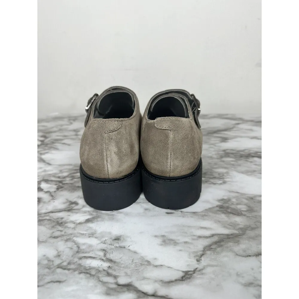 Seychelles  Strap Suede Foremost Monk Strap Shoes size 6 Women’s Taupe NEW - Image 4